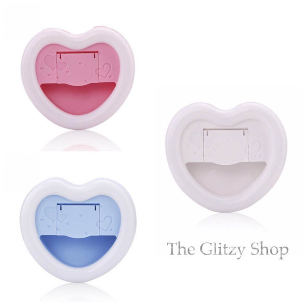 Glitzy heart beauty light with holder-Pink, White & Blue - The Glitzy Shop