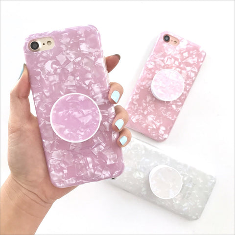 Seashell Case with free Stand/holder - The Glitzy Shop