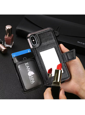 Glitzy 3 in 1 organizer wallet case for IPhone - The Glitzy Shop