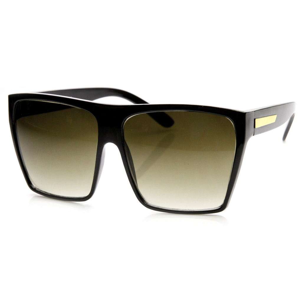 Oversized "Eva" sunglasses in Black or Brown - The Glitzy Shop