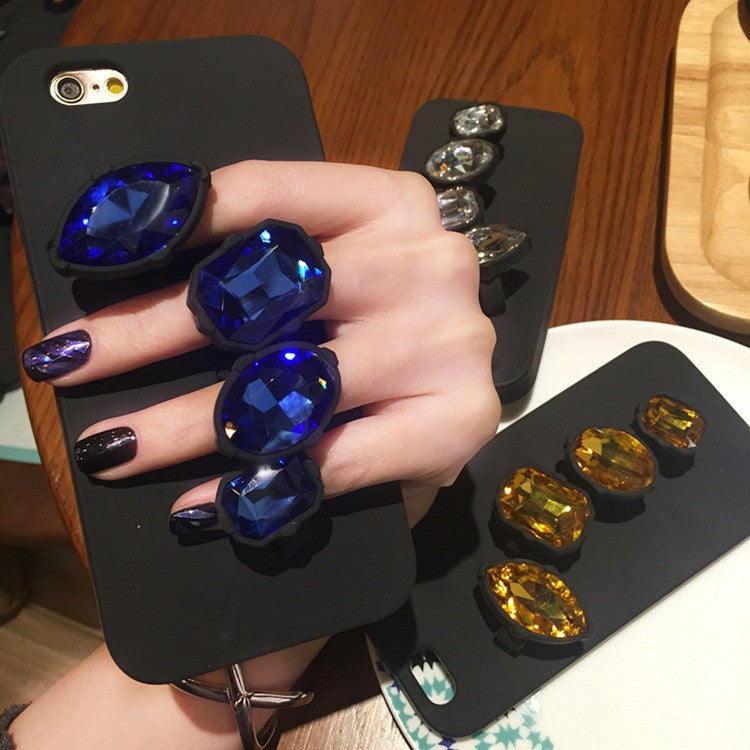Diamond ring silicone case for Iphone & Samsung - The Glitzy Shop