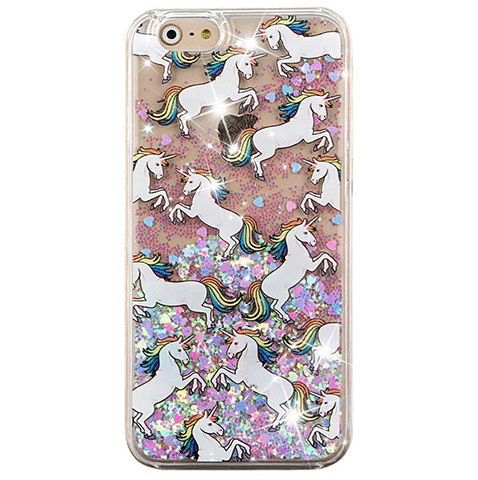 Unicorn liquid case for Iphone - The Glitzy Shop